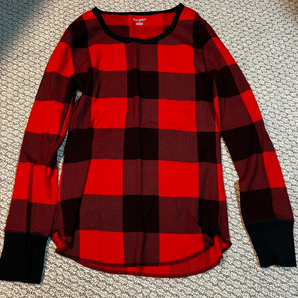 Old navy. Red plaid.  size small